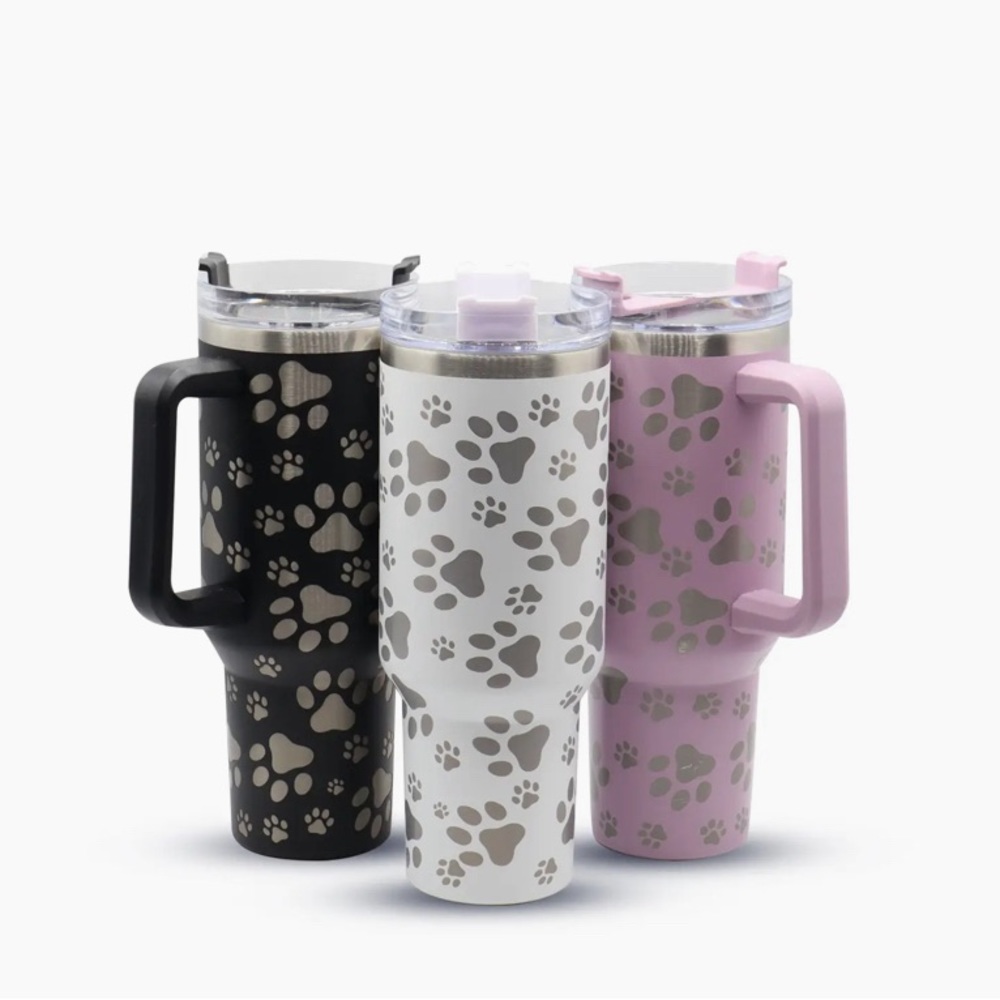 Dog Paw Print Tumbler 40z